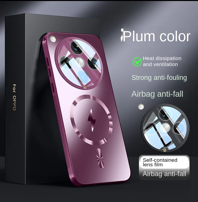 Oppo Find X8 - Capa Dura Fosca Magnética com Carregamento