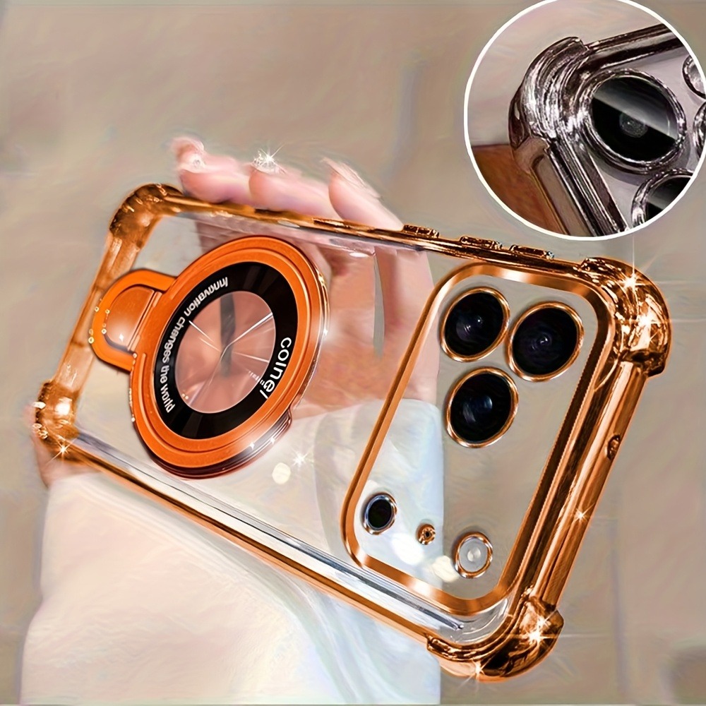 Phone Ring Holder - Capa de Celular Luxuosa com Revestimento