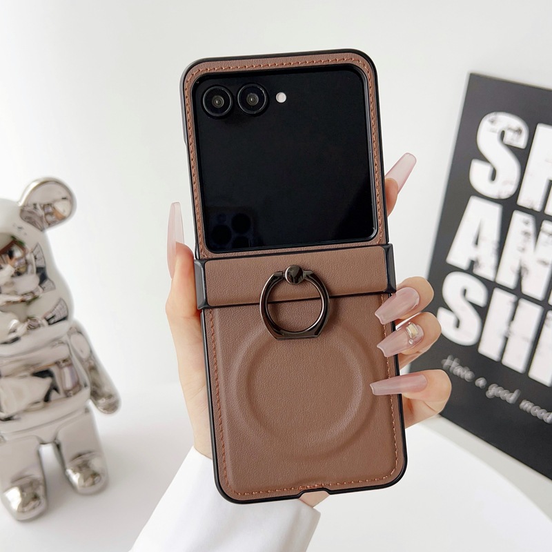 Phone Ring Holder - Capa de Couro com Suporte Magnético