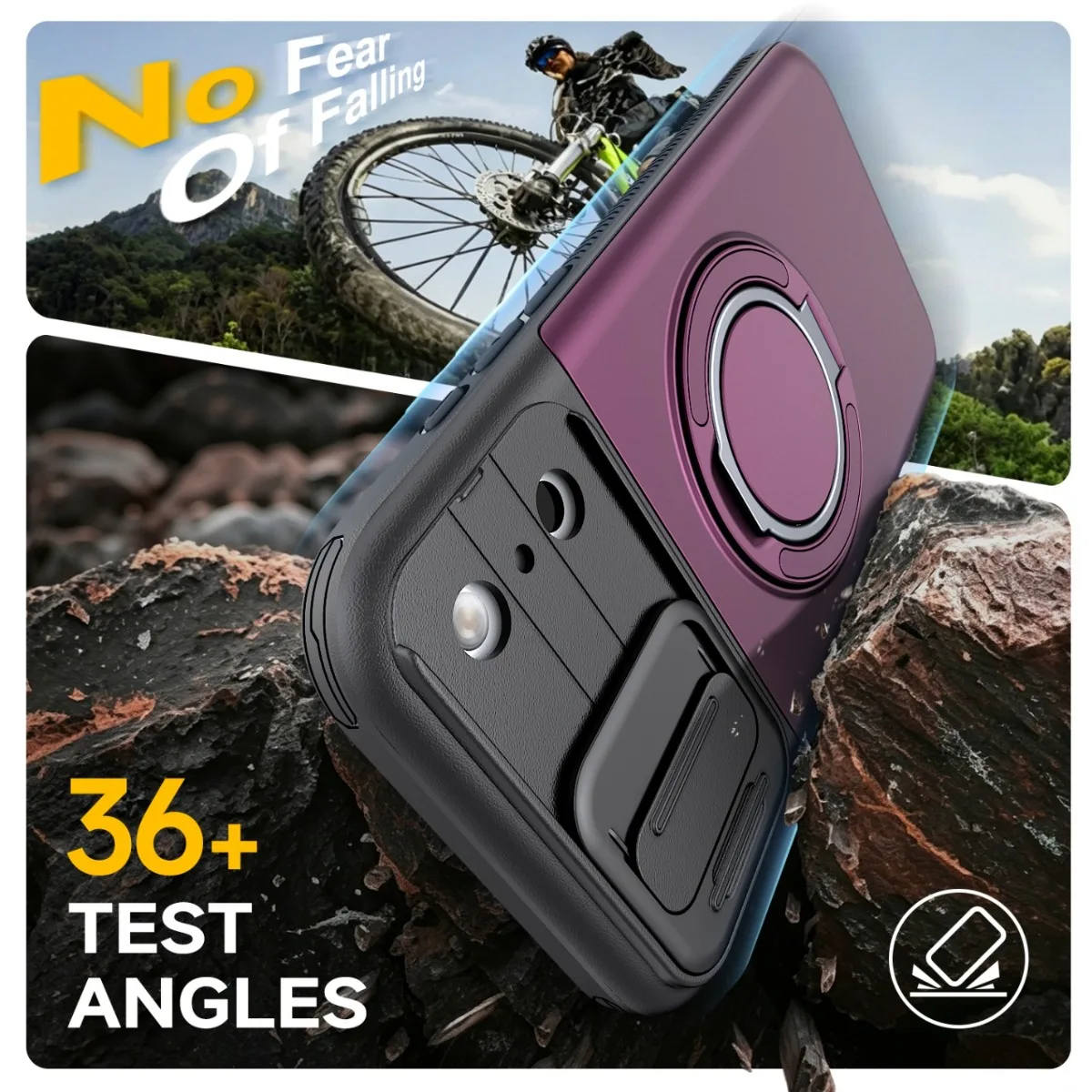 Capa de Telefone Luxuosa PC+TP - Phone Ring Holder avaliação e preço