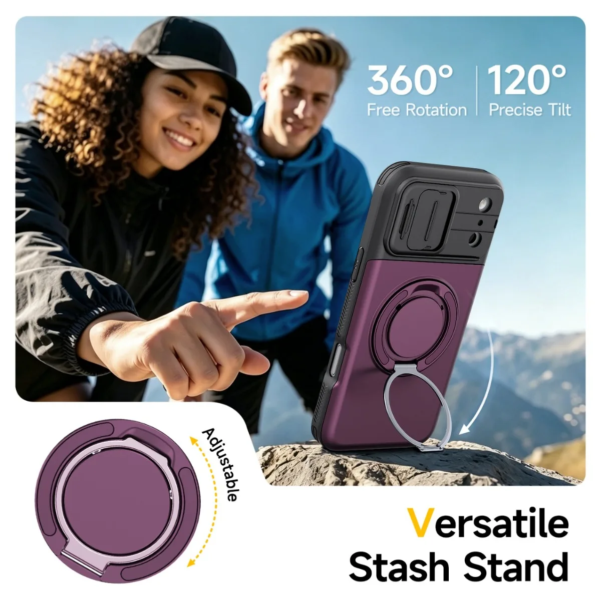 Capa de Telefone Luxuosa PC+TP - Phone Ring Holder avaliação e preço
